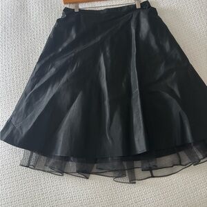 Elegant Black A-Line Skirt